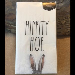 SOLD - Rae Dunn Easter Bunny Rabbit Towels Napkins 32
